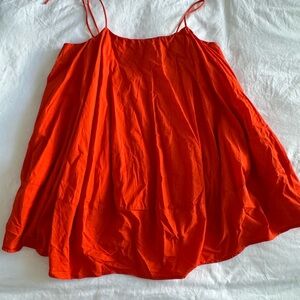 Free people - Orange Mini Dress w/ Tie straps - Small